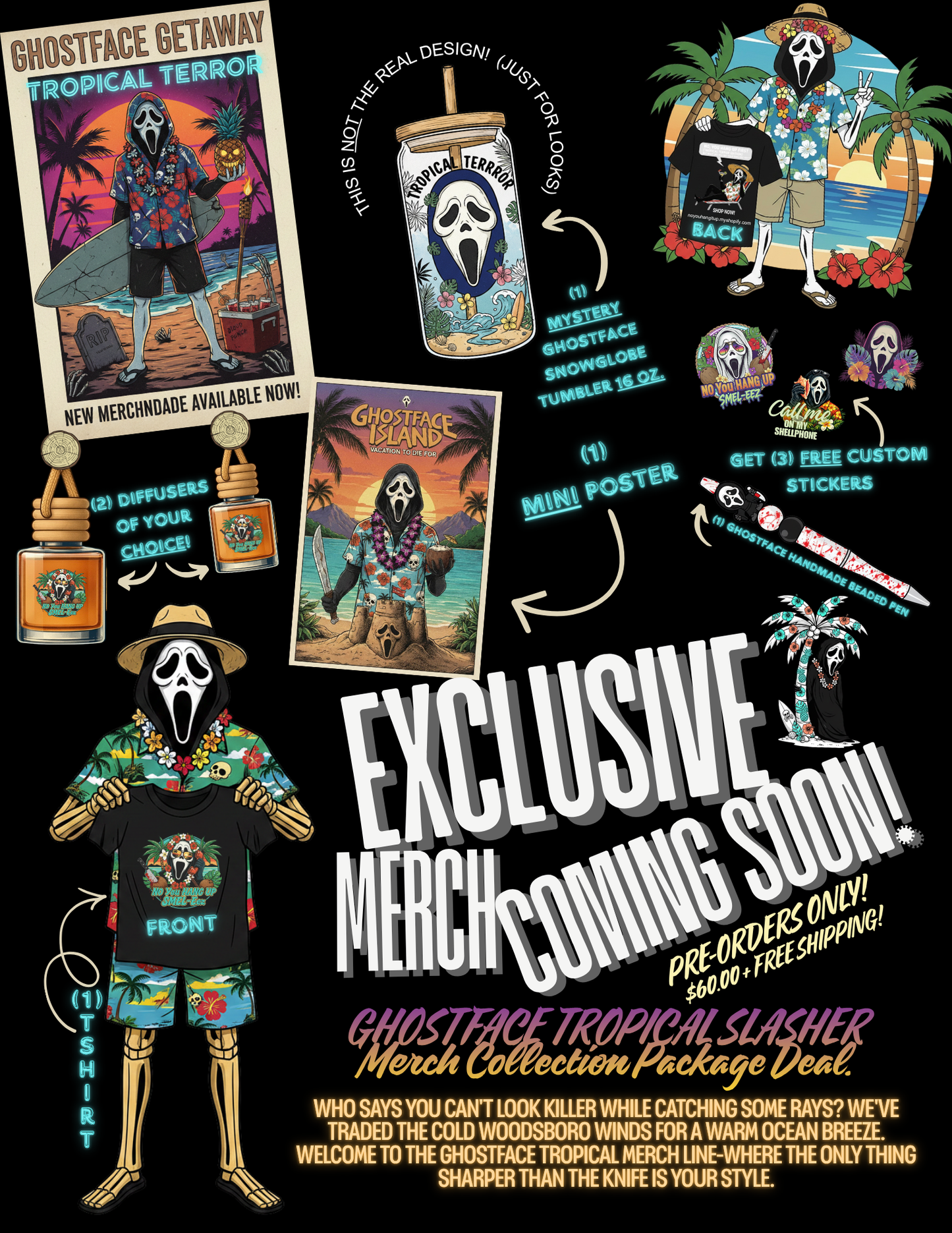 EXCLUSIVE MERCH PACKAGE 👻🌴📦